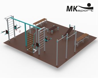 Изображение для товара Спортивная площадка со спортивным комплексом